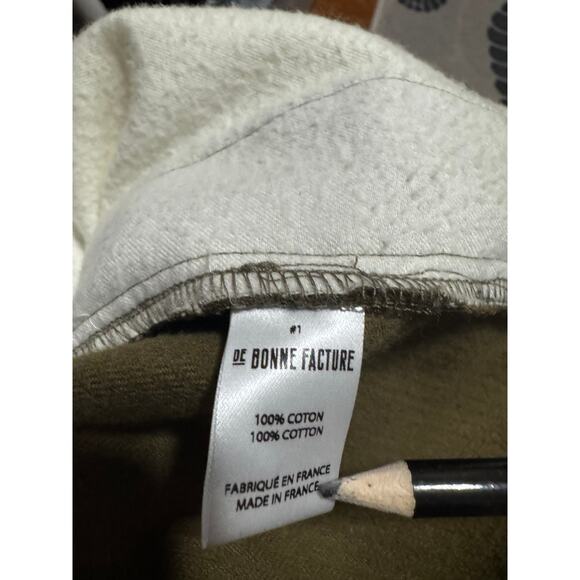 De Bonne Facture Corduroy Shacket – Made in France – 100% Cotton – Olive Green - Picture 6 of 7